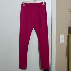 pink silky leggings size medium!